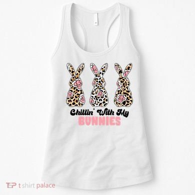 Chillin With My Bunnies Easter Cute Women's Tank Top