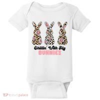 Chillin With My Bunnies Easter Cute Baby Bodysuit thumb 0