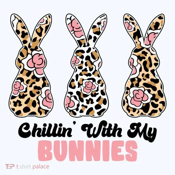 Chillin With My Bunnies Easter Cute Baby Bodysuit