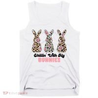 Chillin With My Bunnies Easter Cute Tank Top thumb 0