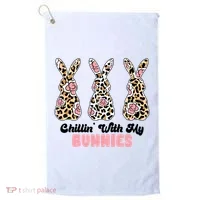 Chillin With My Bunnies Easter Cute Golf Towel thumb 0