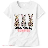 Chillin With My Bunnies Easter Cute Women's T-Shirt thumb 0