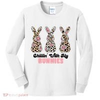 Chillin With My Bunnies Easter Cute Kids Long Sleeve Shirt thumb 0