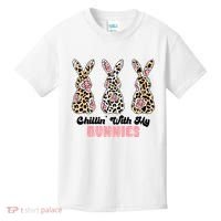 Chillin With My Bunnies Easter Cute Kids T-Shirt thumb 0