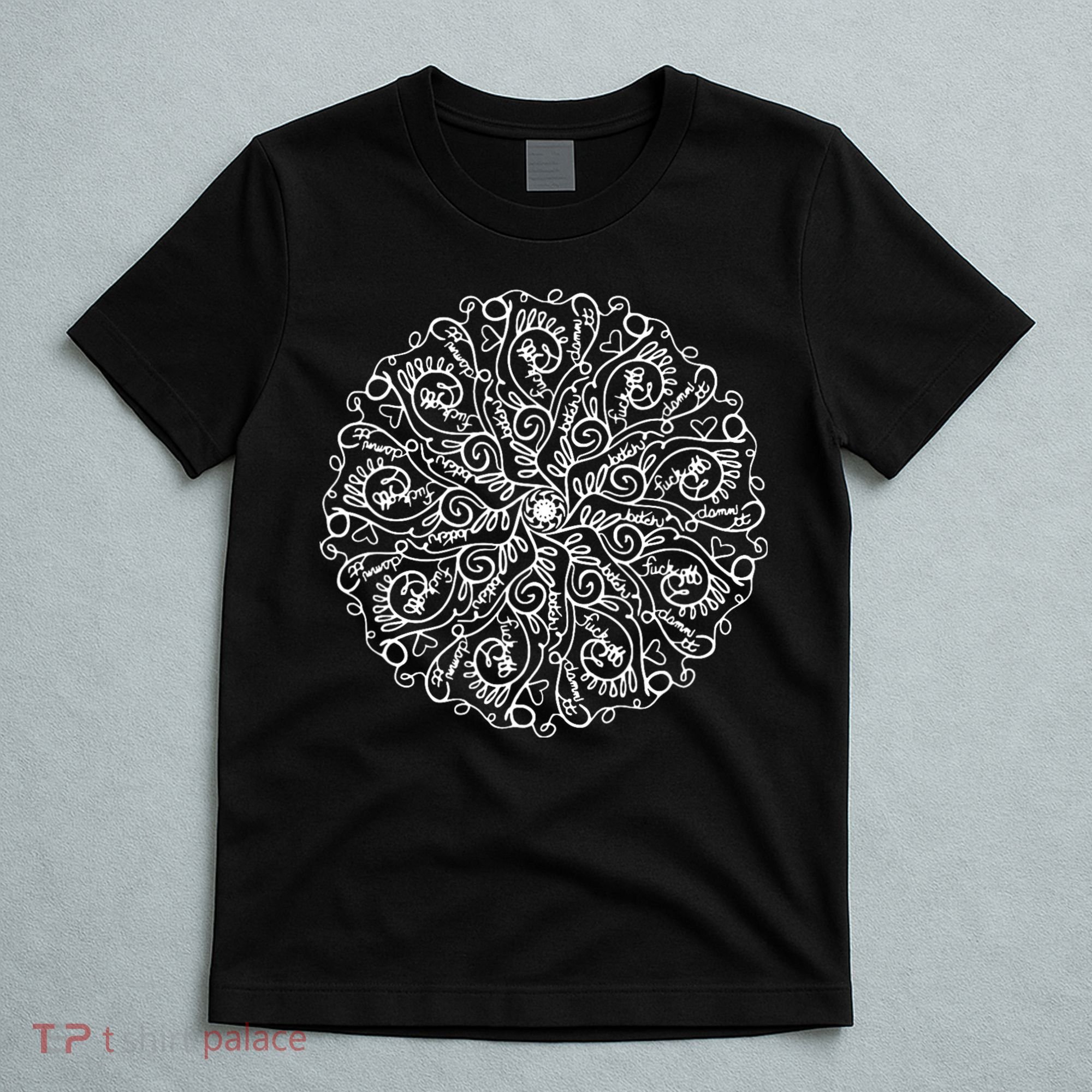 Curse Word Mandala Graphic Tees T-Shirt