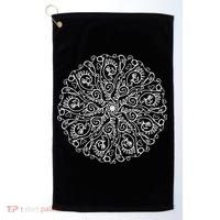 Curse Word Mandala Graphic Tees Golf Towel thumb 0