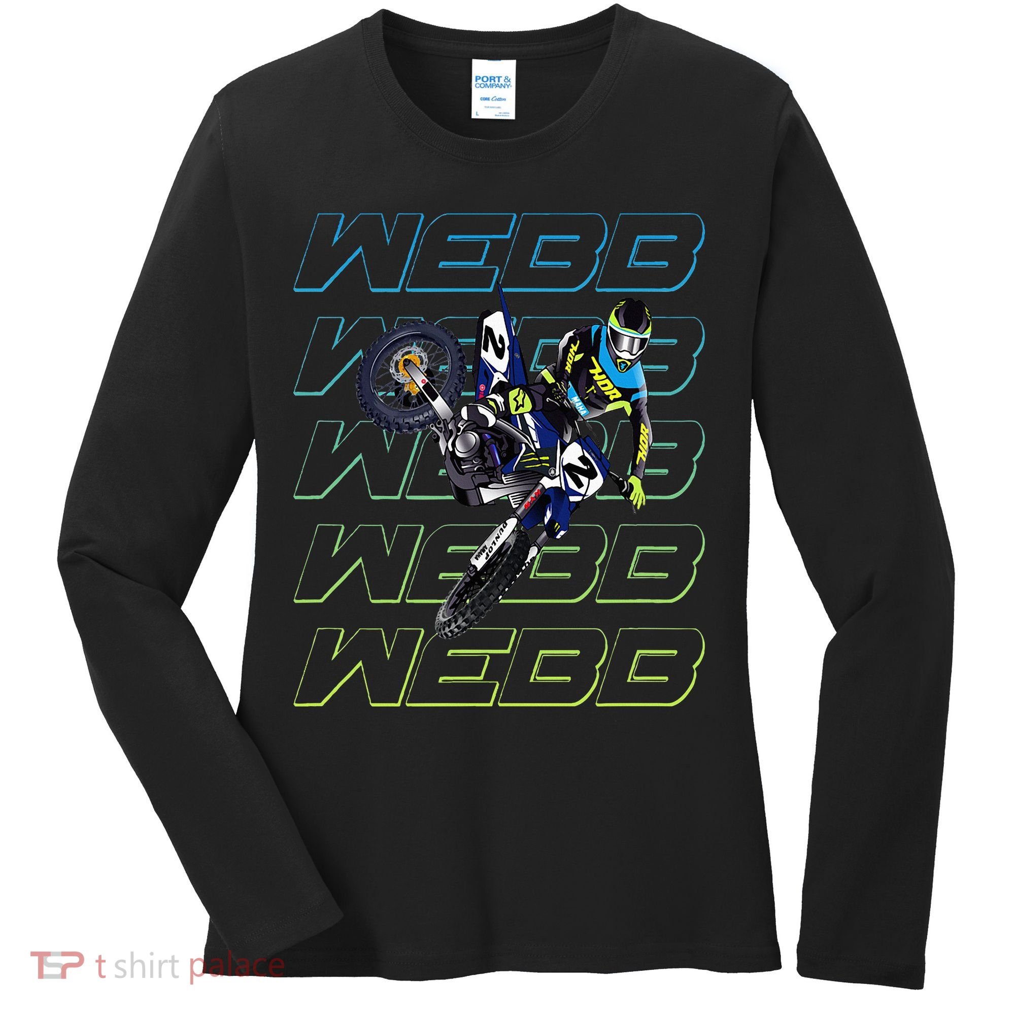 Cw2 Webb Motocross Cooper Supercross Women's Long Sleeve Shirt