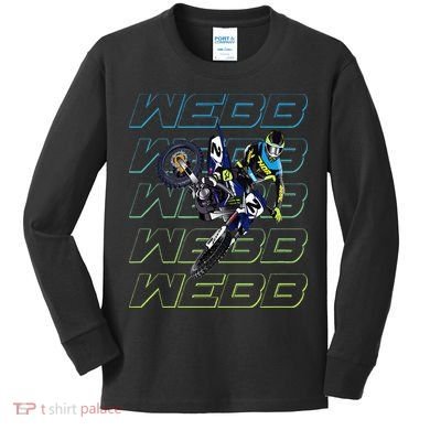 Cw2 Webb Motocross Cooper Supercross Kids Long Sleeve Shirt