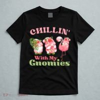 Chillin with my gnomies Tropical gnomes with a flamingo T-Shirt thumb 5