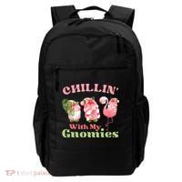 Chillin with my gnomies Tropical gnomes with a flamingo Backpack thumb 0