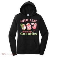 Chillin with my gnomies Tropical gnomes with a flamingo Women's Hoodie thumb 0