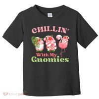 Chillin with my gnomies Tropical gnomes with a flamingo Toddler T-Shirt thumb 0