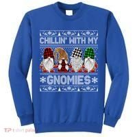 Chillin With My Gnomies Family Ugly Christmas Sweater Gnomes Gift Tall Sweatshirt thumb 0