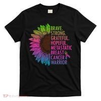 Care Warrior Metastatic Breast Cancer Ribbon Awareness T-Shirt thumb 0