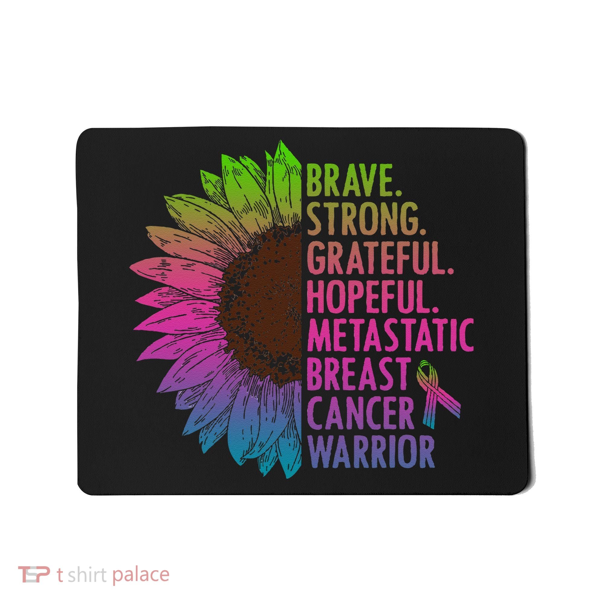Care Warrior Metastatic Breast Cancer Ribbon Awareness Mousepad