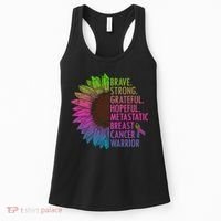 Care Warrior Metastatic Breast Cancer Ribbon Awareness Women's Tank Top thumb 0