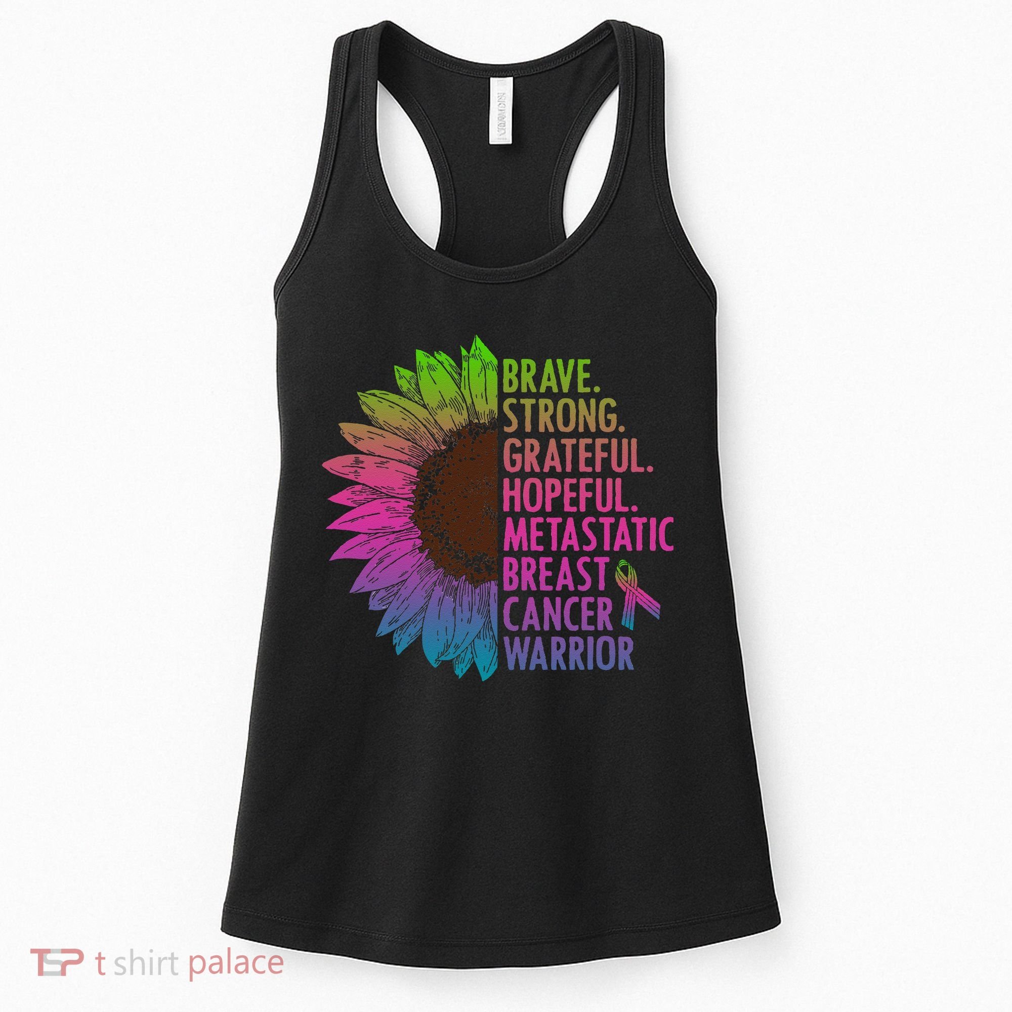 Care Warrior Metastatic Breast Cancer Ribbon Awareness Women's Tank Top