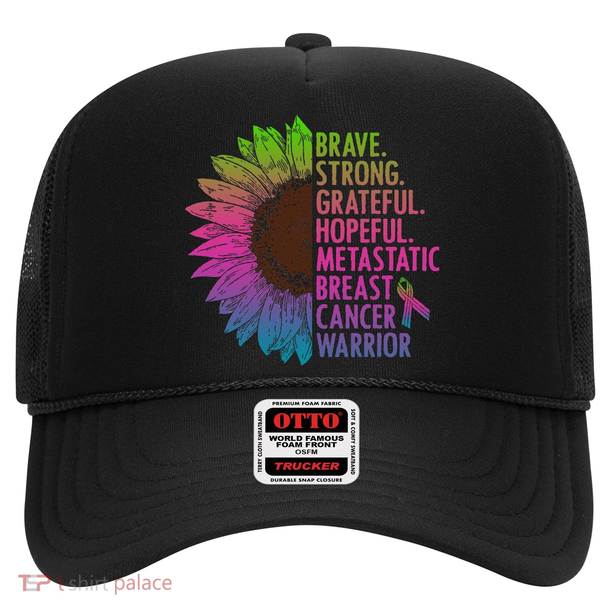 Care Warrior Metastatic Breast Cancer Ribbon Awareness Hat