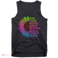 Care Warrior Metastatic Breast Cancer Ribbon Awareness Tank Top thumb 0
