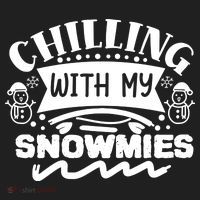 Chilling With My Snowmies Winter Women's Sweatshirt thumb 2