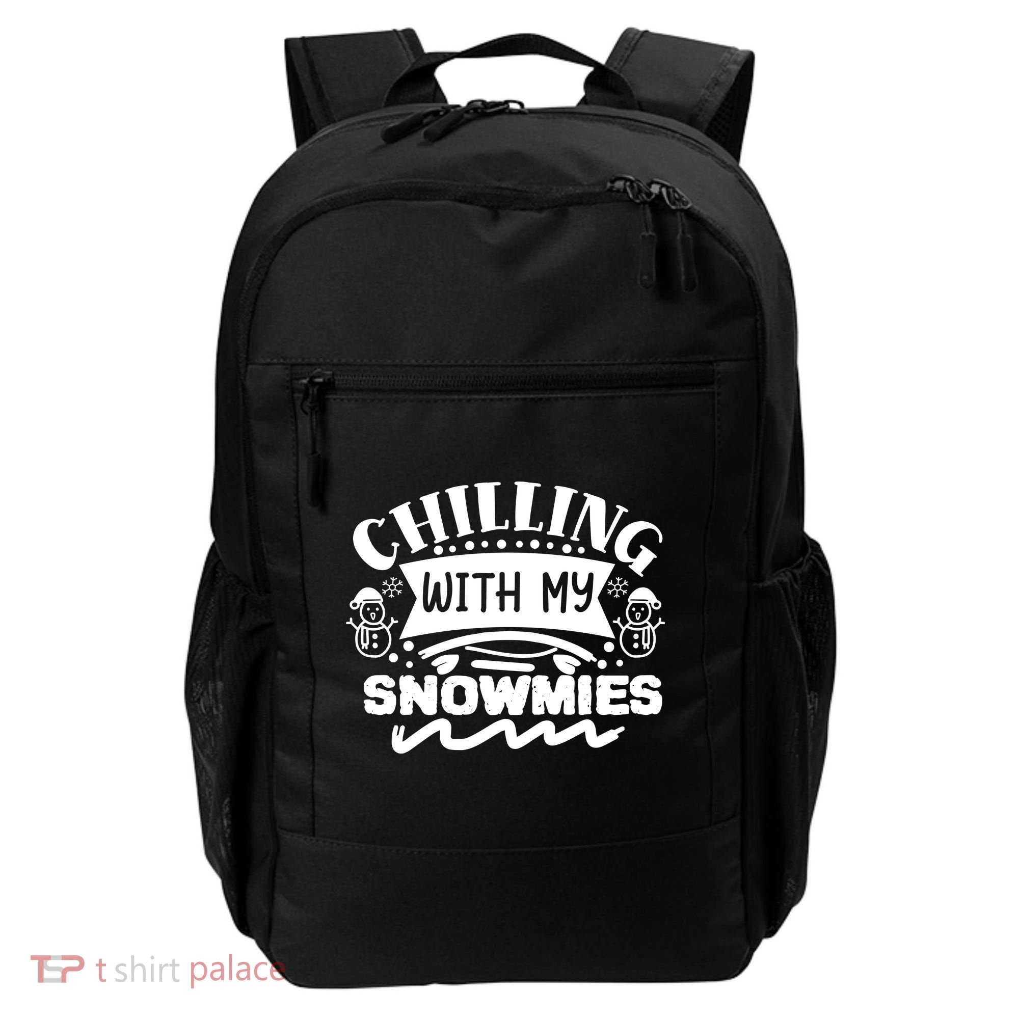 Chilling With My Snowmies Winter Backpack