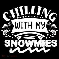 Chilling With My Snowmies Winter Coaster thumb 2