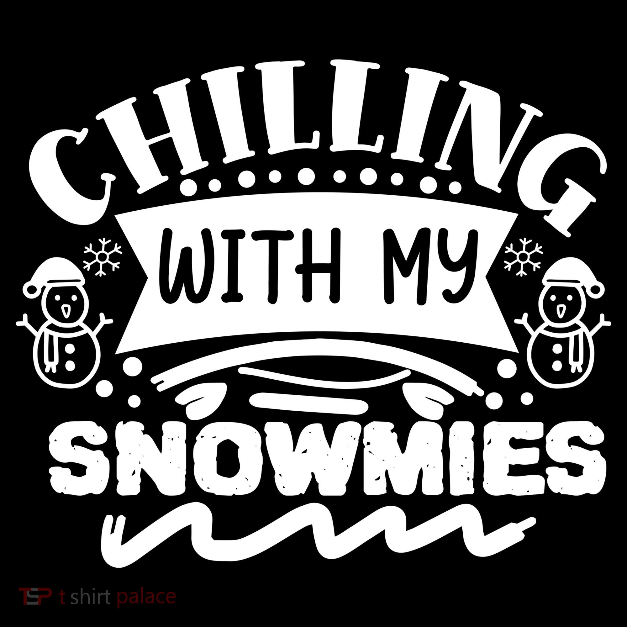 Chilling With My Snowmies Winter Coaster