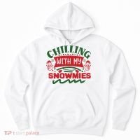 Chilling With My Snowmies Winter Hoodie thumb 0