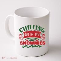 Chilling With My Snowmies Winter Coffee Mug thumb 0