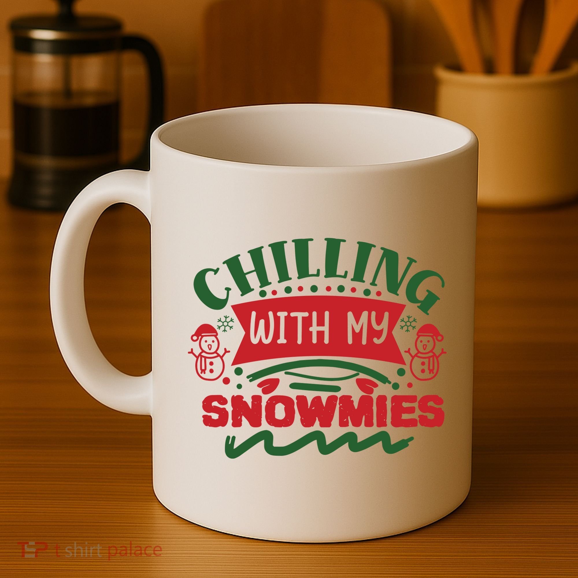 Chilling With My Snowmies Winter Coffee Mug