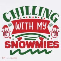Chilling With My Snowmies Winter Mousepad thumb 1