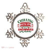 Chilling With My Snowmies Winter Ornament thumb 0