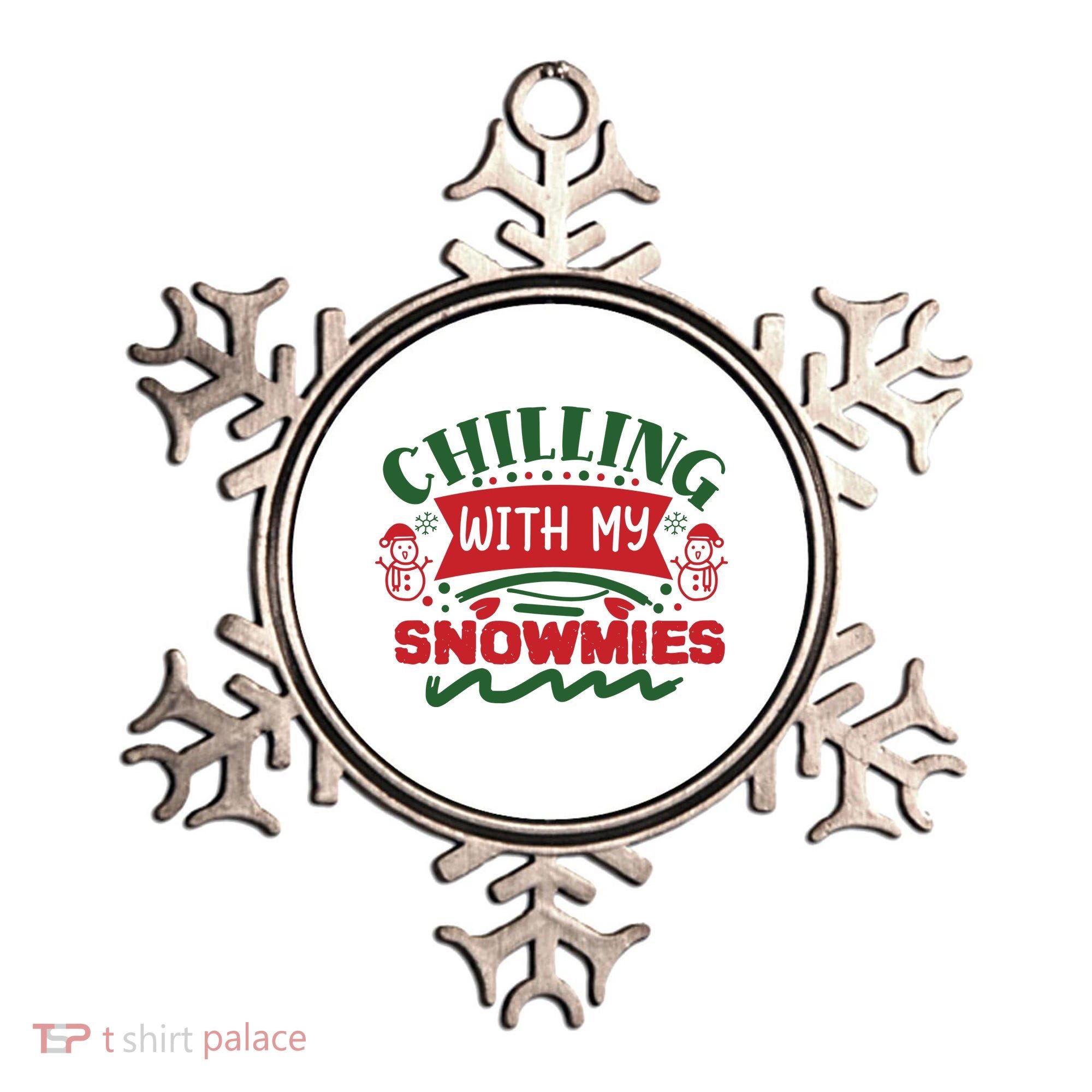 Chilling With My Snowmies Winter Ornament