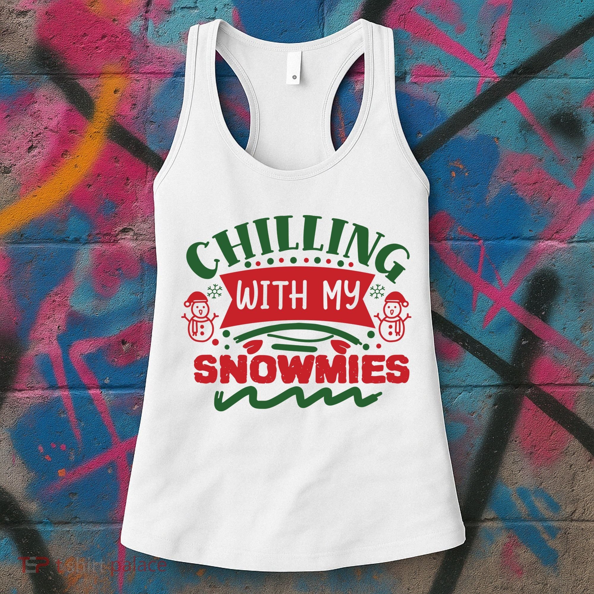 Chilling With My Snowmies Winter Women's Tank Top