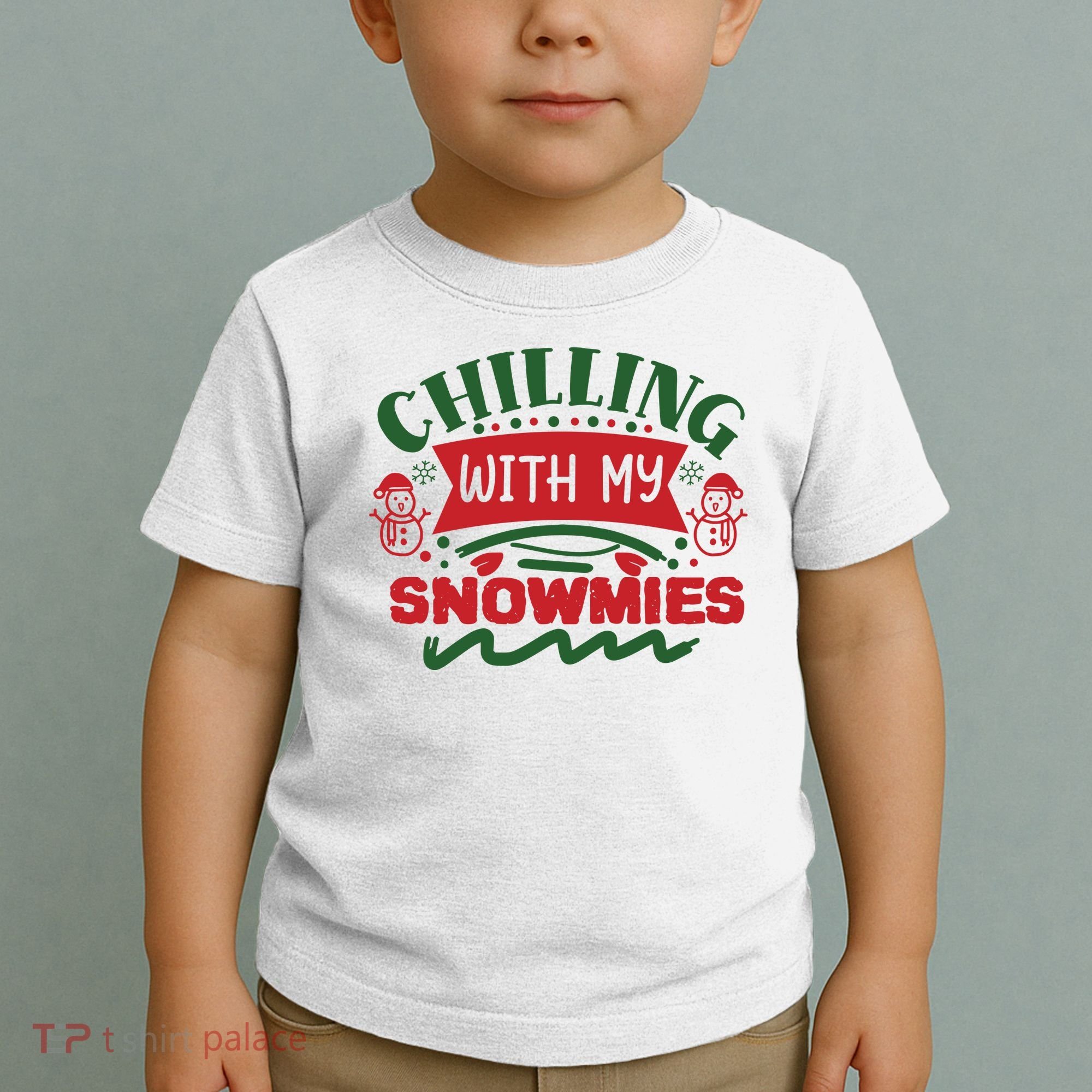 Chilling With My Snowmies Winter Toddler T-Shirt