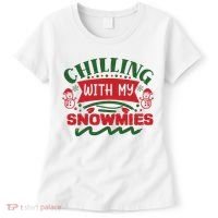 Chilling With My Snowmies Winter Women's T-Shirt thumb 0