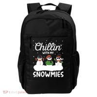Chillin With My Snowmies Outfit Gift Cool Christmas Snow Gift Backpack thumb 0