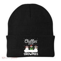Chillin With My Snowmies Outfit Gift Cool Christmas Snow Gift Beanie thumb 0