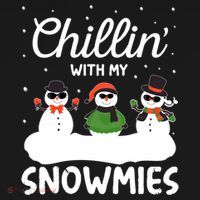 Chillin With My Snowmies Outfit Gift Cool Christmas Snow Gift Pajama Set thumb 2