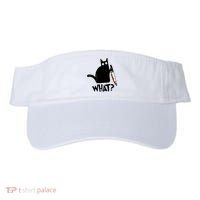 Cat What? Murderous Black Cat With Knife Gift Visor thumb 0