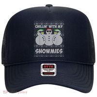 Chillin With My Snowmies Funny Ugly Christmas Hat thumb 0