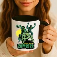 Chilling With My Zombies Coffee Mug thumb 3