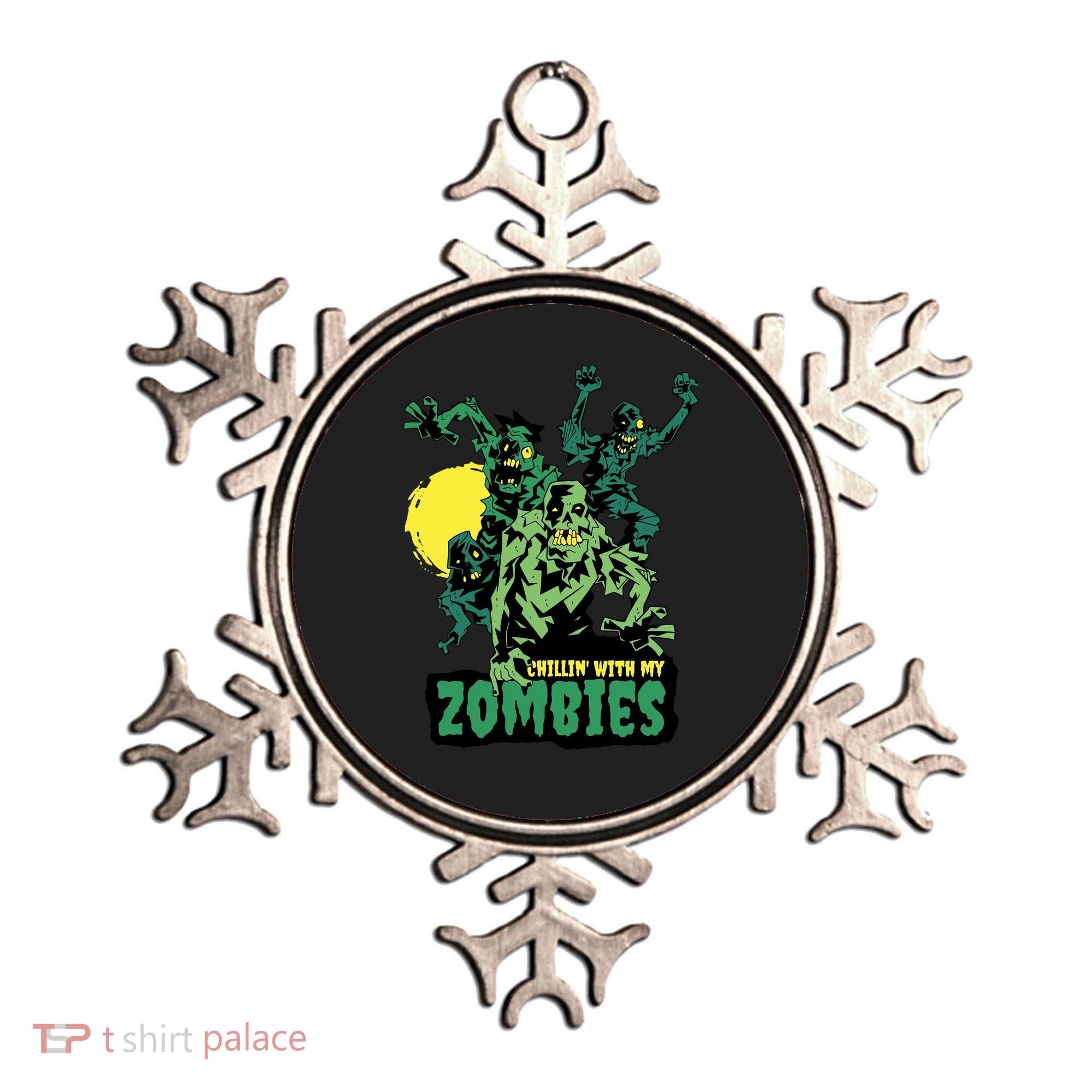 Chilling With My Zombies Ornament