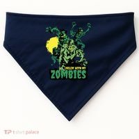 Chilling With My Zombies USA-Made Doggie Bandana thumb 0