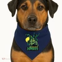 Chilling With My Zombies USA-Made Doggie Bandana thumb 1