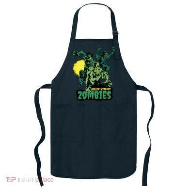 Chilling With My Zombies Apron