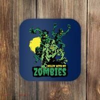 Chilling With My Zombies Coaster thumb 0