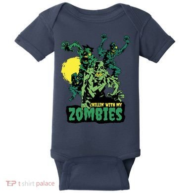 Chilling With My Zombies Baby Bodysuit