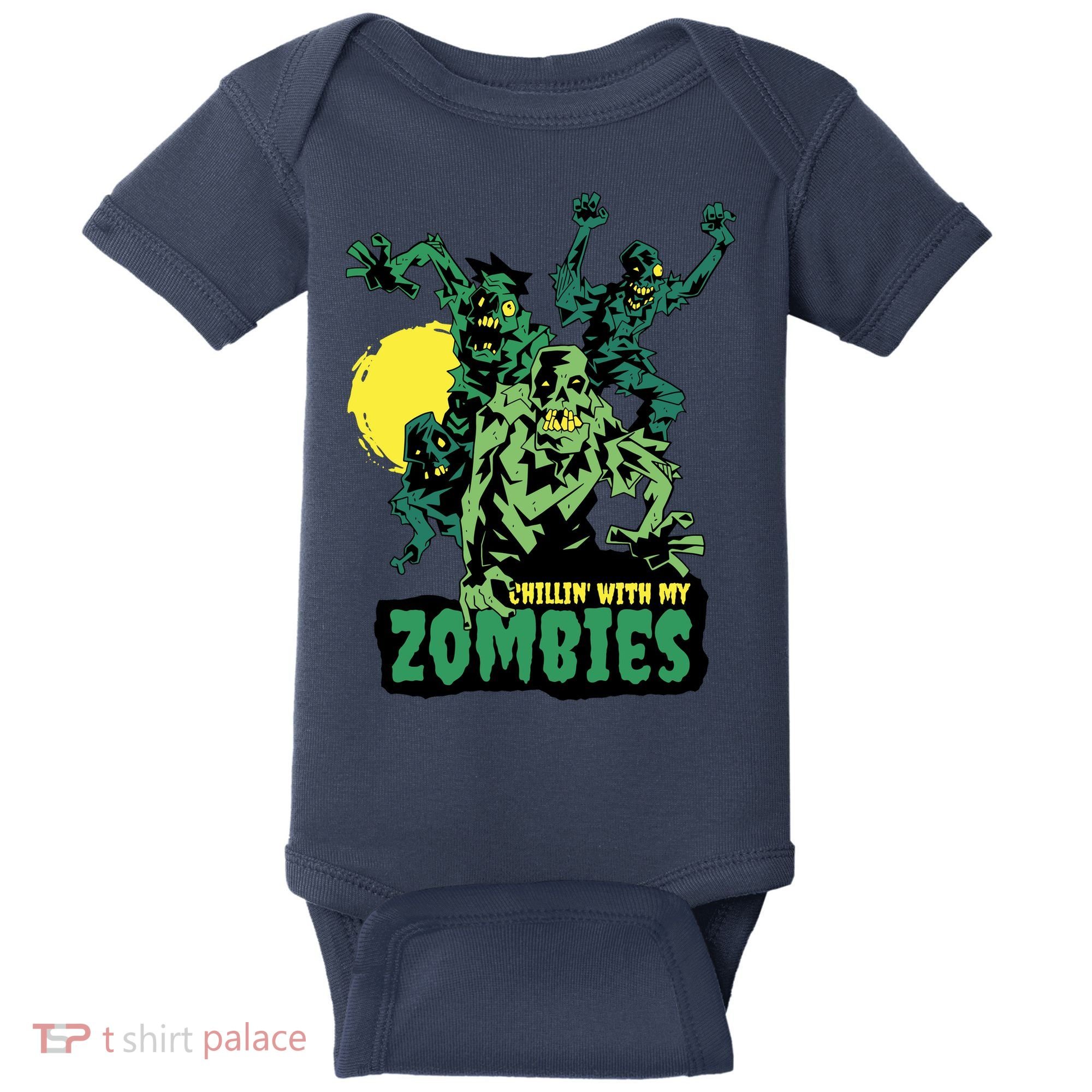 Chilling With My Zombies Baby Bodysuit