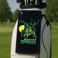 Chilling With My Zombies Golf Towel thumb 2